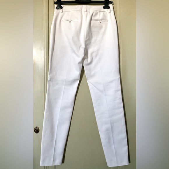 M Missoni Ankle Zip Straight Leg Pants White Sz 40 IT/4 US *NWT* - Picture 2 of 11
